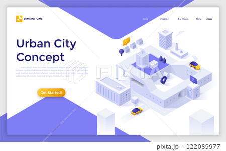 Modern Isometric Vector Illustration Modern Isometric Vector Illustration 122089977