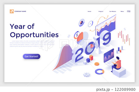 Modern Isometric Vector Illustration Modern Isometric Vector Illustration 122089980