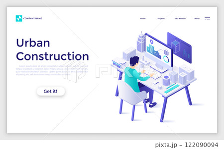 Modern Isometric Vector Illustration 122090094