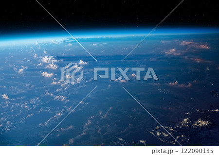 Planet Earth from space. Earth's atmosphere. 122090135