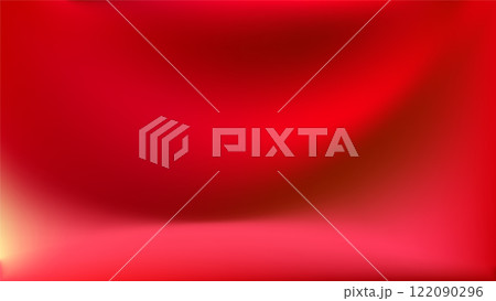Elegant red gradient. Light and shadow blurred, flowing effect. 122090296