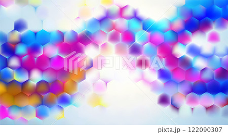 Abstract bright hexagon background. Hexagon gradient bg. Abstract bright hexagon background. Hexagon gradient bg. 122090307