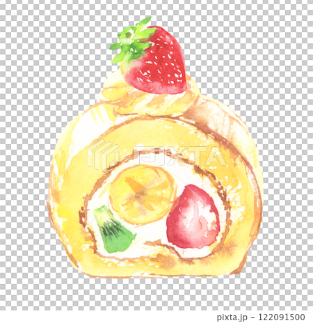 水彩蛋糕卷 水彩蛋糕卷 122091500