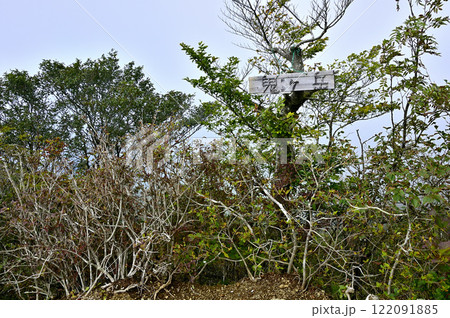 御坂山地の鬼ヶ岳山頂 御坂山地の鬼ヶ岳山頂 122091885