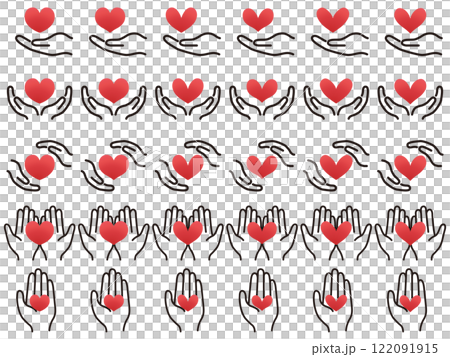 簡單的紅心插圖集 簡單的紅心插圖集 122091915