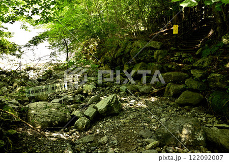 御坂山地の雪頭ヶ岳 東入川の登山口 御坂山地の雪頭ヶ岳 東入川の登山口 122092007