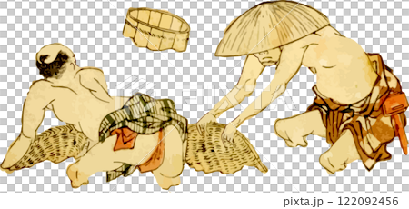 Gold panning men 122092456