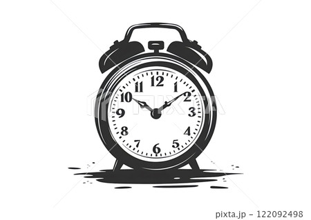 Vintage alarm clock showing time and counting down to an event Vintage alarm clock showing time and counting down to an event 122092498