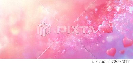 Romantic Pink Hearts Background, Soft, Glowing, Valentine's Day love card rose light shiny bokeh Romantic Pink Hearts Background, Soft, Glowing, Valentine's Day love card rose light shiny bokeh 122092811