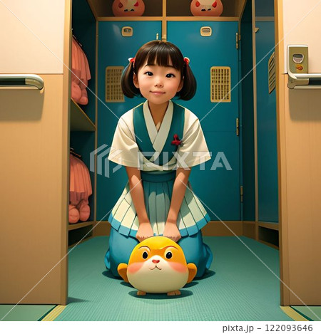 働く子供 122093646