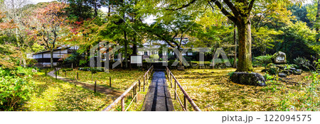 清水寺　本坊庭園の紅葉　パノラマ【福岡県みやま市】 122094575