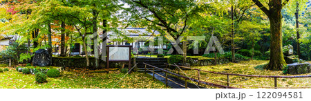 清水寺　本坊庭園の紅葉　パノラマ【福岡県みやま市】 122094581