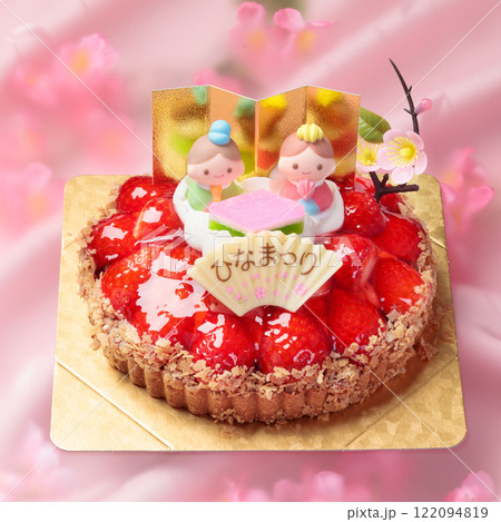 ひな祭りケーキ 122094819