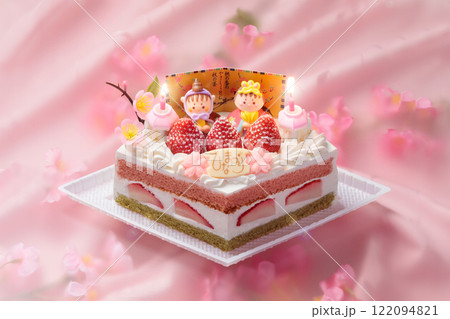 ひな祭りケーキ 122094821
