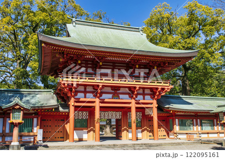 埼玉県　武蔵一宮氷川神社（大宮氷川神社）　楼門 122095161