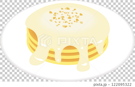 マカダミアナッツクリームパンケーキ 122095322