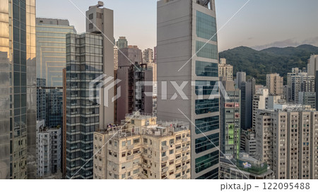 Jan 18 2025 Modern Urban Skyscrapers Against a Mountainous 122095488