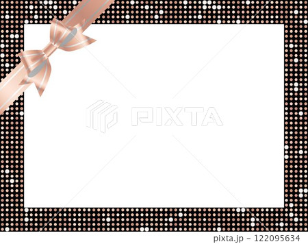 ミラータイルF白、リボン掛け、8桃金 ミラータイルF白、リボン掛け、8桃金 122095634