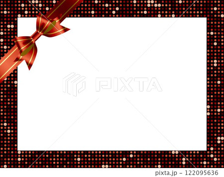 ミラータイルF白、リボン掛け、10赤 122095636