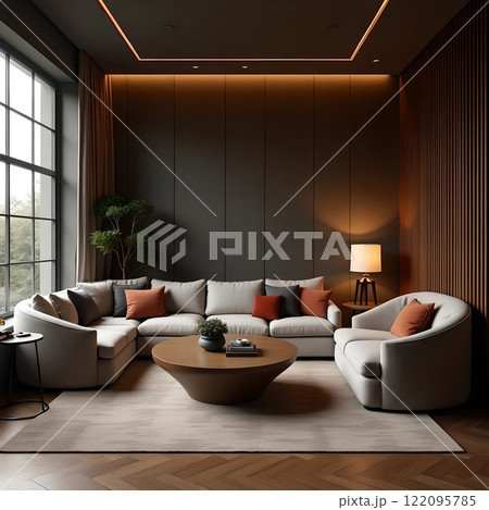 お洒落なミーティングルーム/ラウンジ 122095785