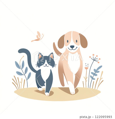 猫と犬 122095993
