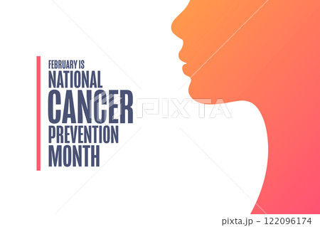 February is National Cancer Prevention Month. Holiday concept. Template for background, banner, card 122096174
