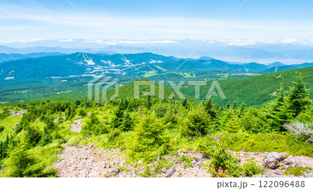 夏の四阿山・根子岳登山(中尾根コース:北アルプス方面の眺め) 夏の四阿山・根子岳登山(中尾根コース:北アルプス方面の眺め) 122096488
