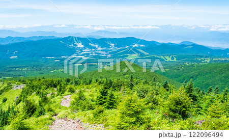 夏の四阿山・根子岳登山(中尾根コース:北アルプス方面の眺め) 夏の四阿山・根子岳登山(中尾根コース:北アルプス方面の眺め) 122096494