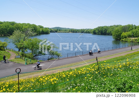 備北丘陵公園国兼池の景色 122096908