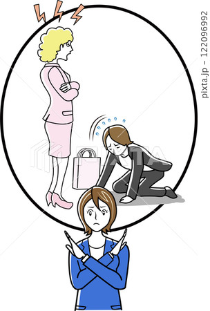 顧客による過剰な要求、カスタマーハラスメント 顧客による過剰な要求、カスタマーハラスメント 122096992