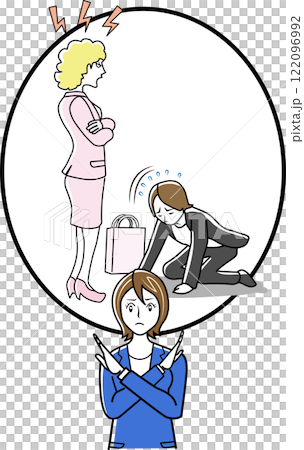 顧客による過剰な要求、カスタマーハラスメント 顧客による過剰な要求、カスタマーハラスメント 122096992