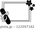 卒業証書と桜のフレーム 122097182
