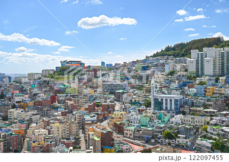 【韓国/釜山】歴史のジオラマ展望台から見た釜山の町並み 【韓国/釜山】歴史のジオラマ展望台から見た釜山の町並み 122097455