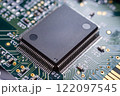 コンピューターマザーボードの高解像度クローズアップ写真 122097545