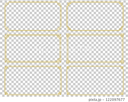 橫框鑲金西式角飾 橫框鑲金西式角飾 122097677