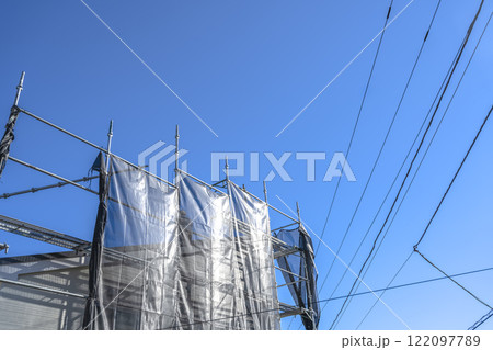 戸建て家屋の外壁修繕工事 屋根 戸建て家屋の外壁修繕工事 屋根 122097789