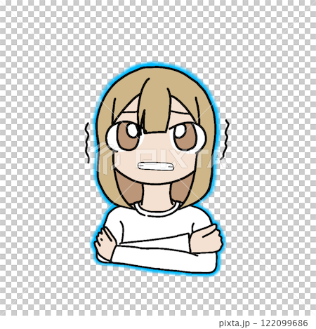 寒がる女子 122099686