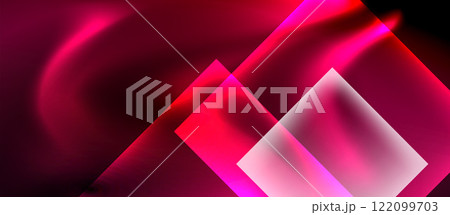 Glass squares with neon shiny light abstract background Glass squares with neon shiny light abstract background 122099703