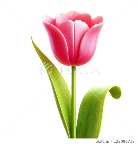 ピンクのチューリップ：優雅な春の象徴 122099718