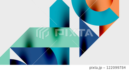 Detailed composition of circles, semicircles, and triangles with glossy effects and smooth gradients. A sleek and modern vector design for creative and tech-inspired projects Detailed composition of circles, semicircles, and triangles with glossy effects and smooth gradients. A sleek and modern vector design for creative and tech-inspired projects 122099784