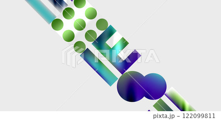 Triangles, circles, squares, rectangles design. Vector Illustration For Wallpaper, Banner, Background, Card, Book Illustration, landing page Triangles, circles, squares, rectangles design. Vector Illustration For Wallpaper, Banner, Background, Card, Book Illustration, landing page 122099811