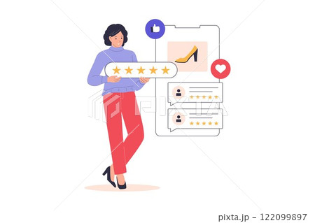 Illustration of product review 122099897