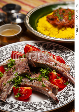 クスクスと羊肉の料理 エスニック料理 クスクスと羊肉の料理 エスニック料理 122101060
