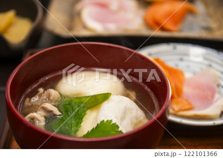 丸餅の雑煮 122101366