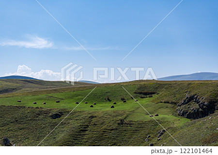 Rural landscape with canyon and river Rural landscape with canyon and river 122101464