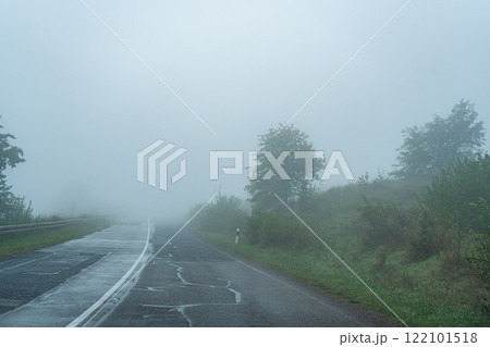 Rural road in the countryside of Georgia 122101518