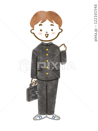 学ランを着た男子学生のイラスト 学ランを着た男子学生のイラスト 122101548