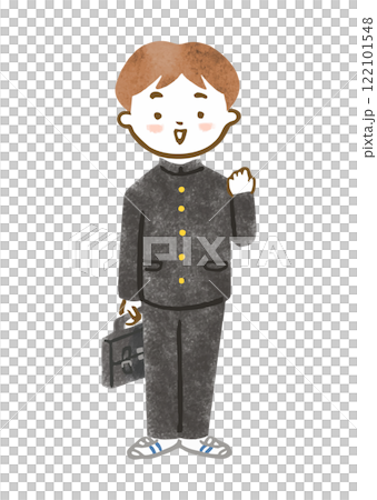 学ランを着た男子学生のイラスト 学ランを着た男子学生のイラスト 122101548