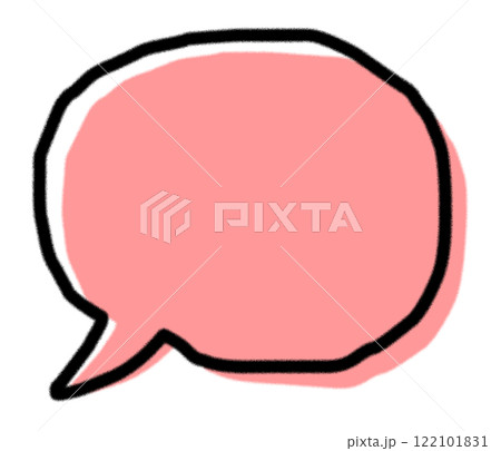 台詞のメッセージやコメントを書き込む吹き出しイラスト 台詞のメッセージやコメントを書き込む吹き出しイラスト 122101831
