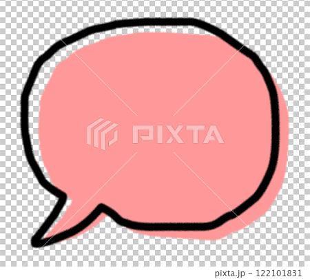 台詞のメッセージやコメントを書き込む吹き出しイラスト 台詞のメッセージやコメントを書き込む吹き出しイラスト 122101831